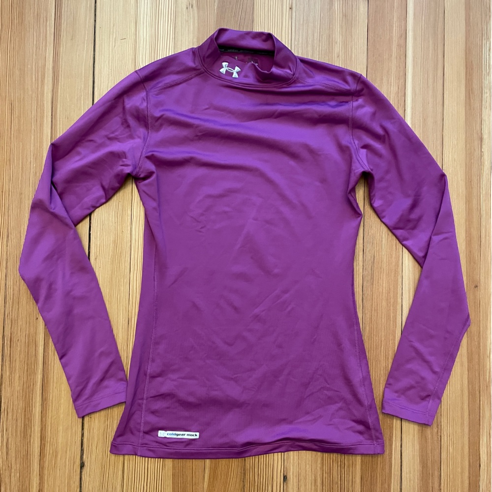 Coldgear UA fitted mock shirt.